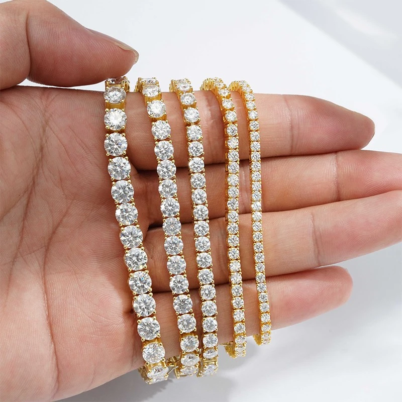 Lab Grown Diamond Gold Tennis Chain